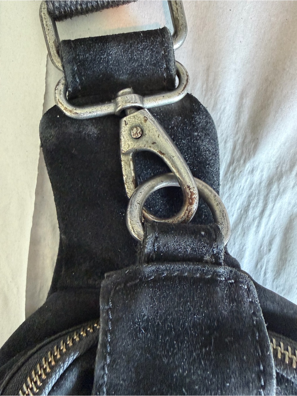 Free People Hudson Suede Sling Bag - Black - Picture 7 of 10